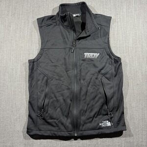 The North Face Vest Mens Small Black WindWall Softshell Full Zip Hiking Outdoor